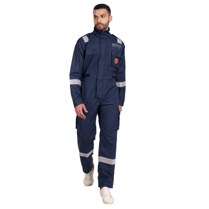 IOCL Uniform Treated FR Coverall – Navy Blue