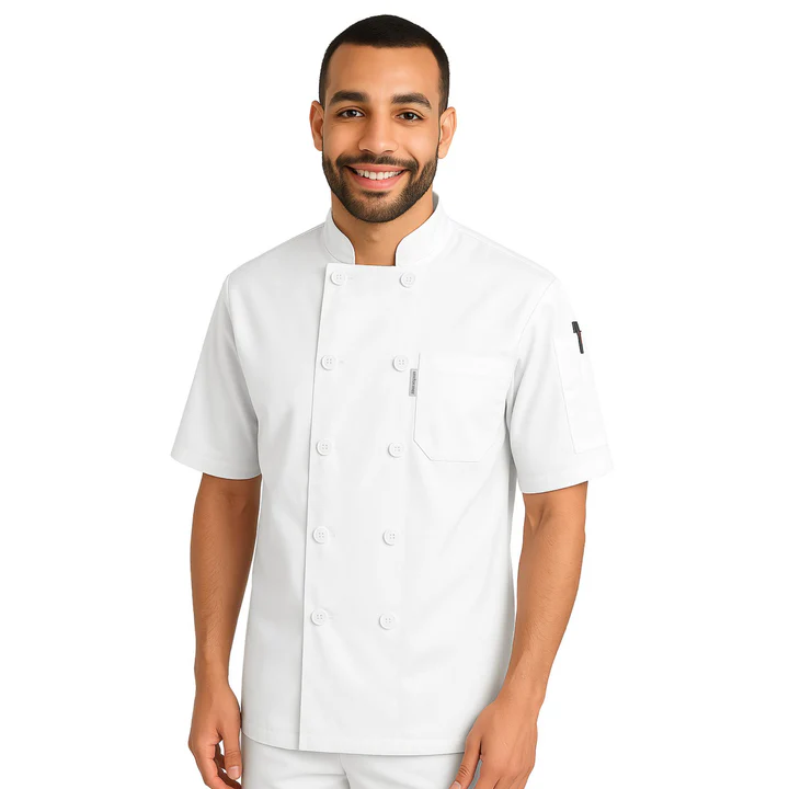 Half Chef Coat White (Personalisation Available)